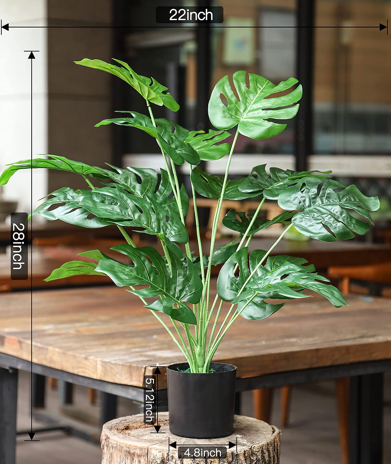 Toopify Fake Plants Large, Artificial Floor Plants Tall for Home Office Living