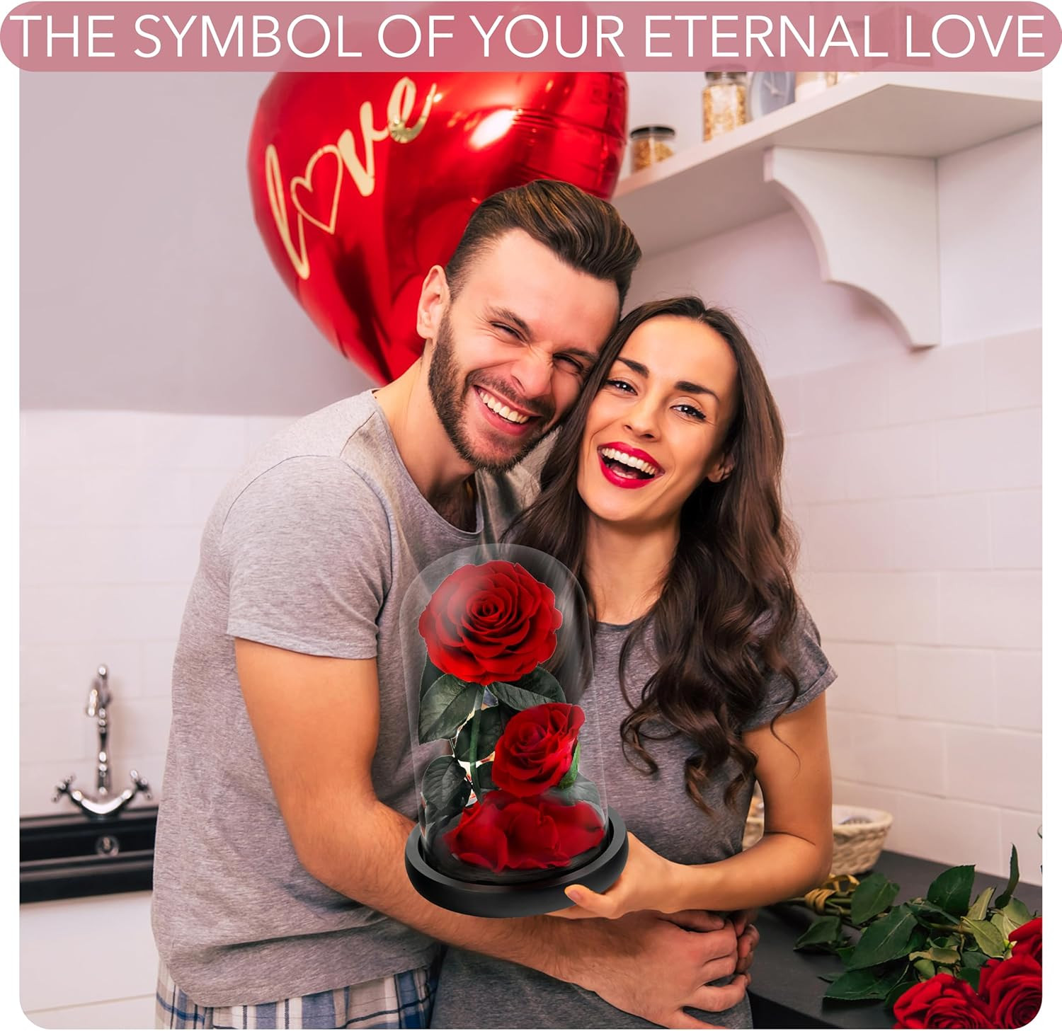 Eternal Flower in a Glass Dome: Preserved Rose – the Perfect Forever Infinity Ro