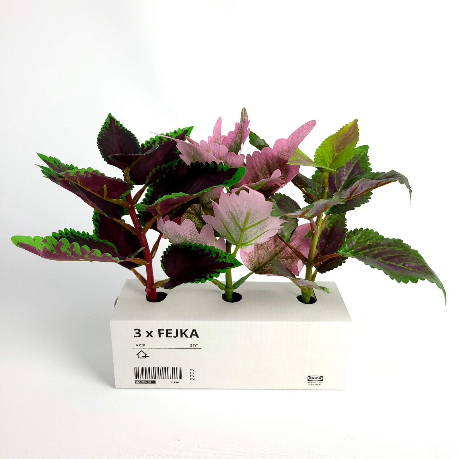 Ikea Fejka Artificial Potted Plant With Pot Set of 3 Painted Nettle 7″ Height