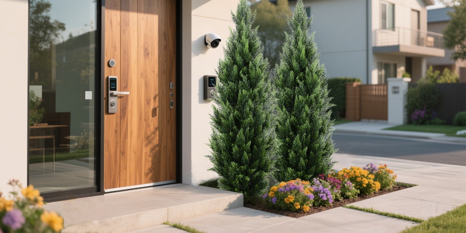150cm TwoColor Detachable Cypress Tree Artificial Plant Home Garden Decor 2 Pack