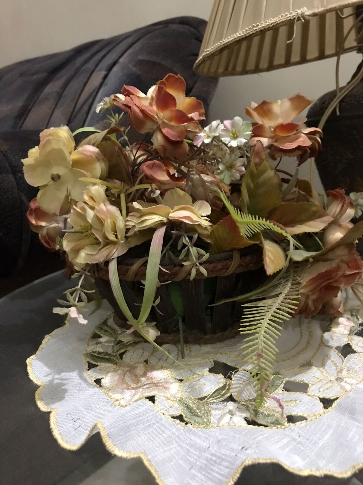 Artificial Flowers basket