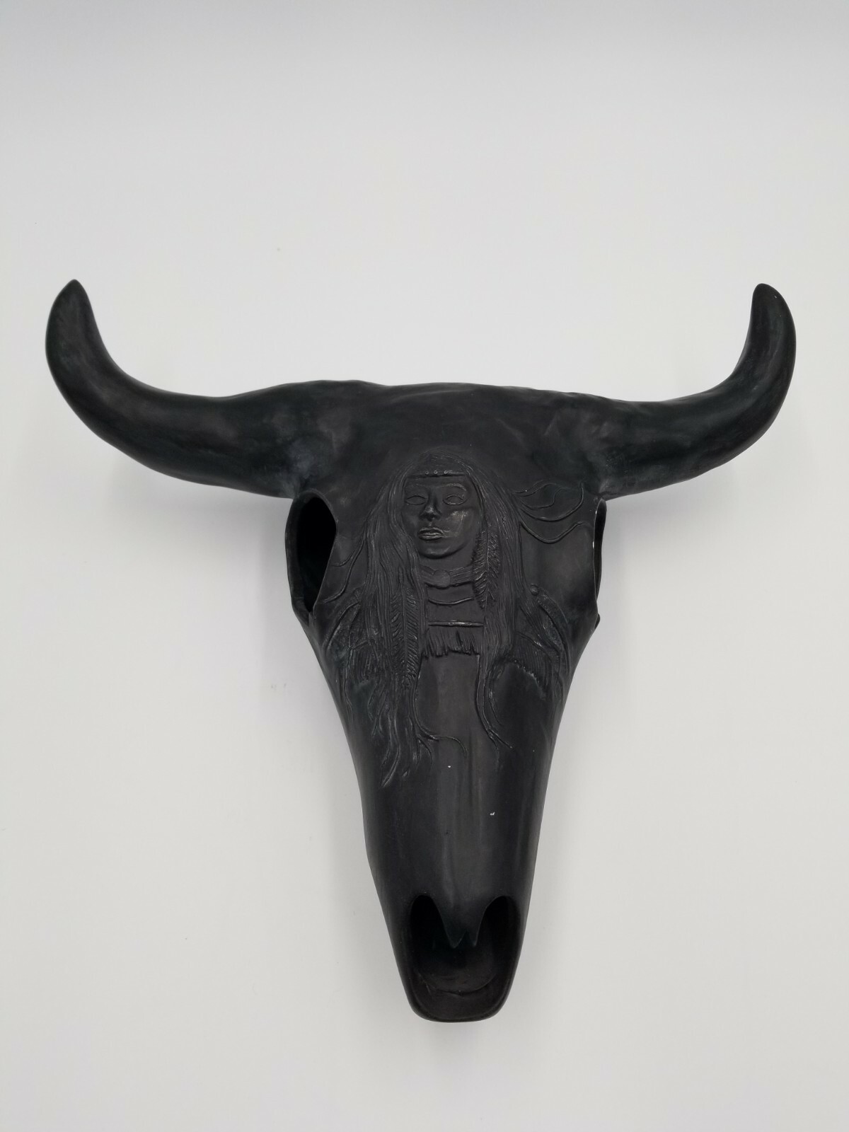 Faux Cow Skull Indian Engraving Artificial Farmhouse Decoration