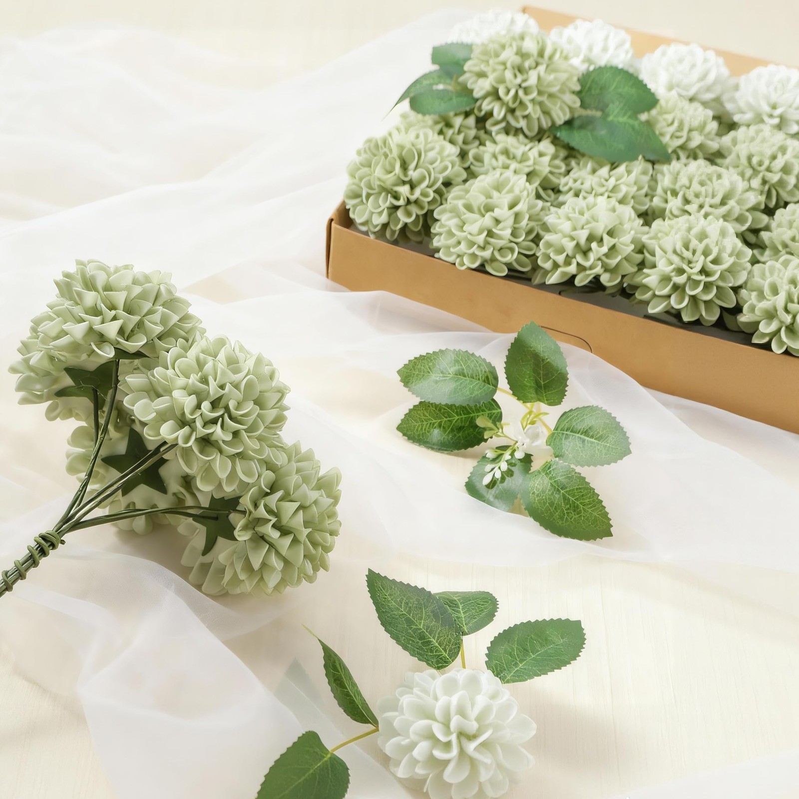 Artificial Flowers, 25pcs Realistic Artificial Rose for DIY Wedding Bouquets …