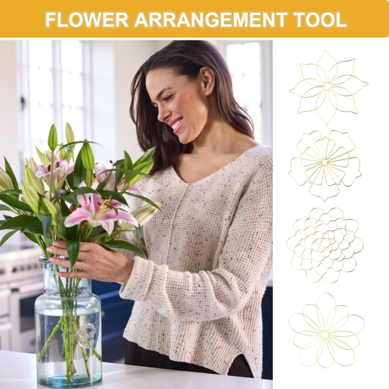 Professional 5Inch Flower Arrangement Grid,Steel Twist Florals Separators