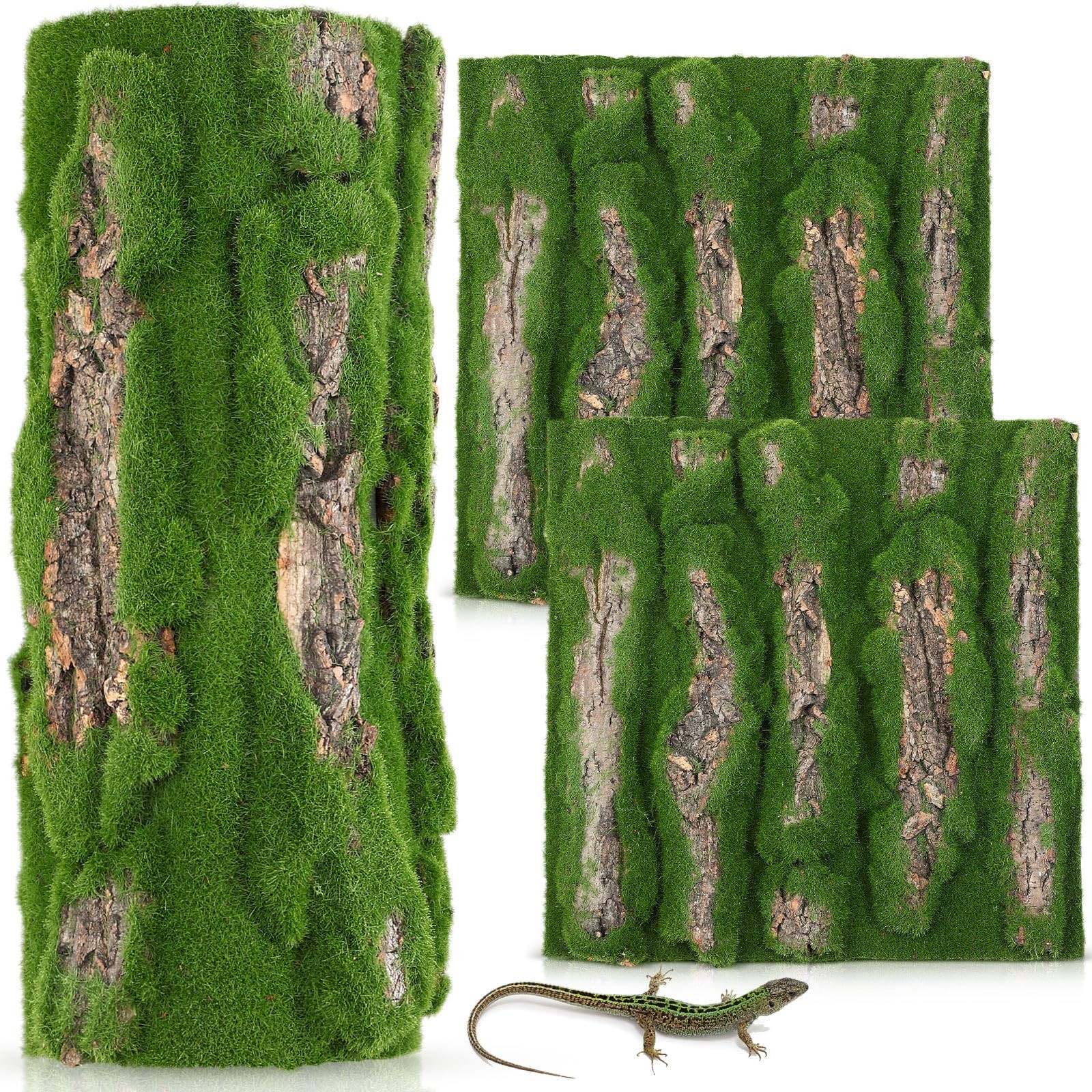 2 Packs Artificial Moss Bark 11.8 x 11.8 inches Tree Plants Bark DIY for Tree…