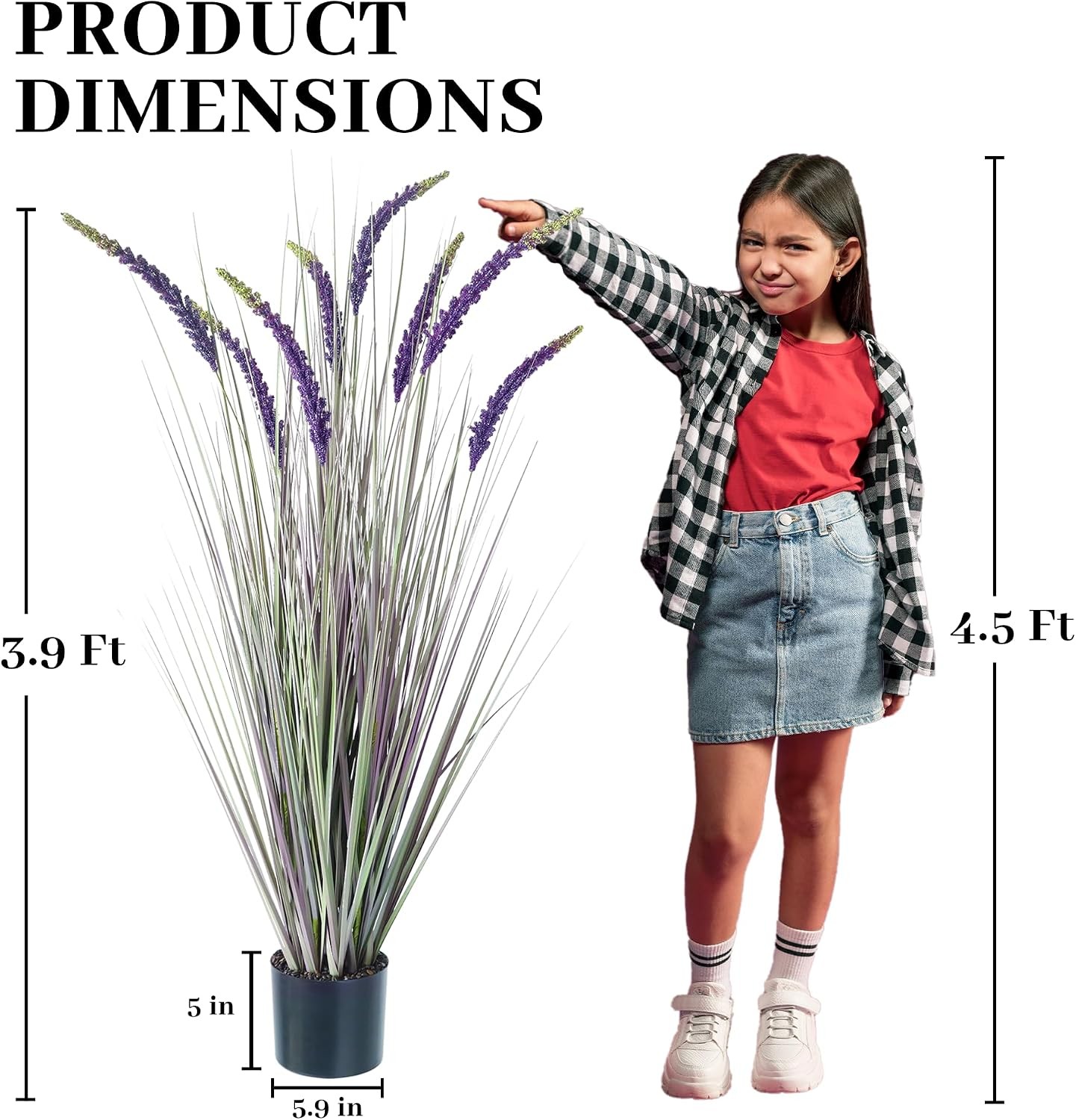 4Ft 2-Pack Faux Veronica Spiked Speedwell Grass, 47In Artificial Veronica Spicat