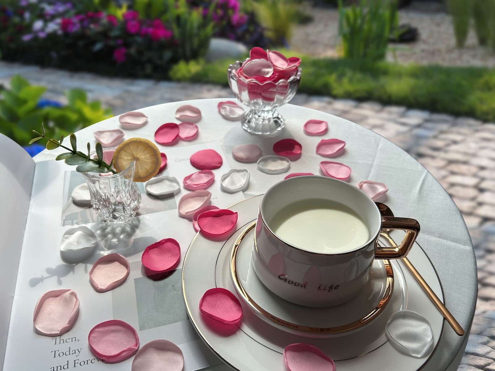 400 PCS Blush Pink Silk Rose Petals, Wedding Aisle Scatter, Table Centerpieces