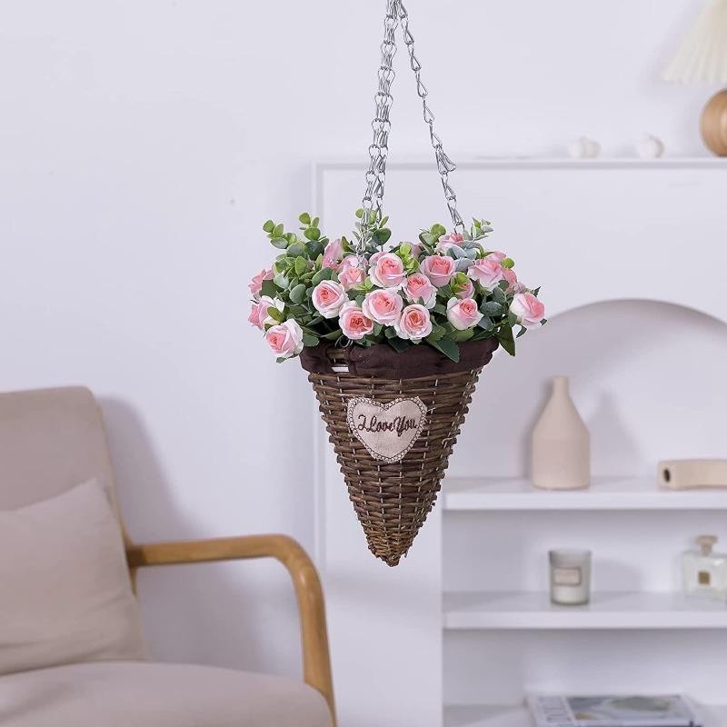 10 Head Artificial Silk Rose Peony Eucalyptus Bouquet Wedding Home Party Decor