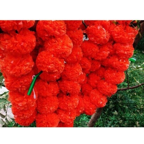 Wholesale 30 PC Lot Articial Marigold Flower Garlands Christmas Diwali Decor