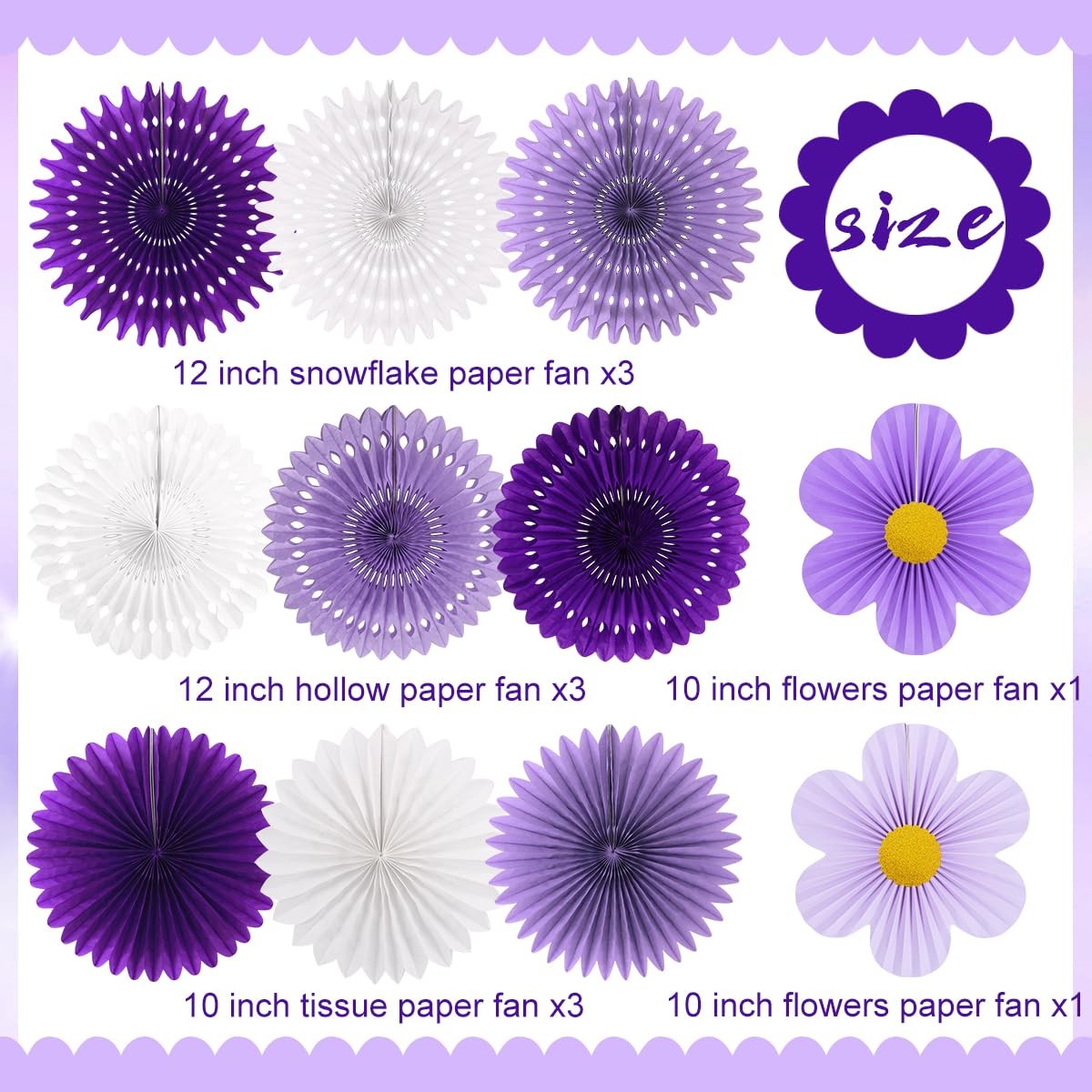 10 PCS Pastel Party Paper Flower Decoration Wall Backdrop Baby Shower