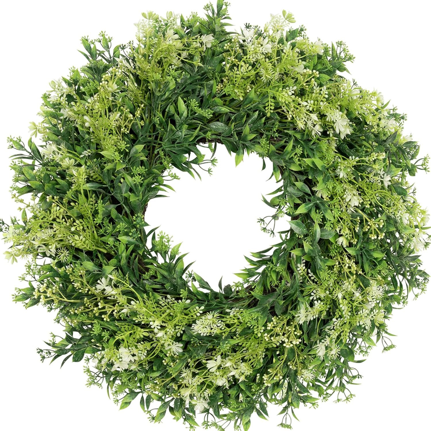 28 Inch Large Eucalyptus Wreaths for Front Door Artificial Green Leaves Greenery