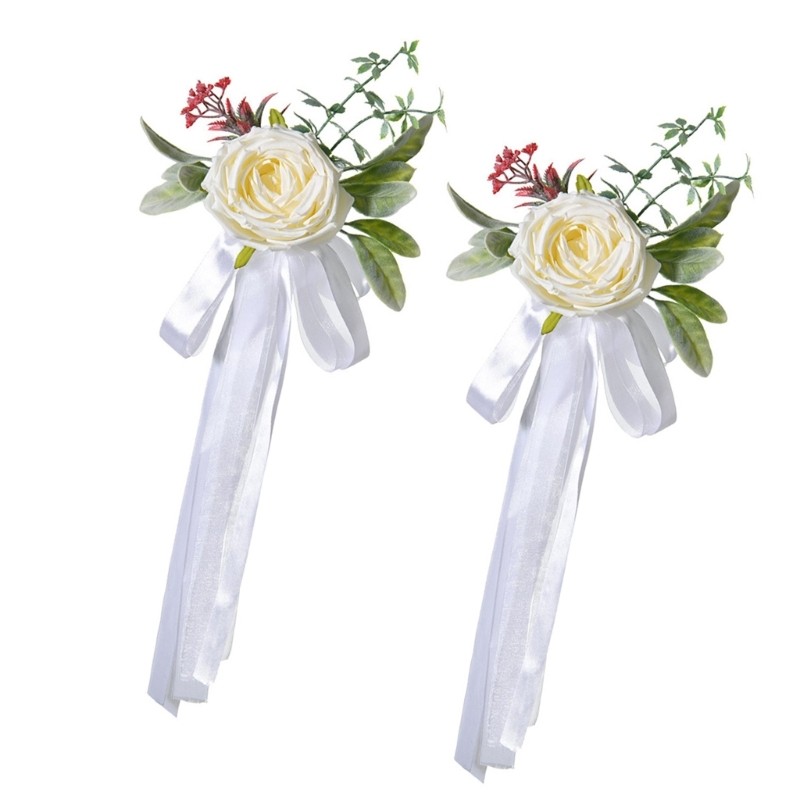 Luxurious Banquet Chair Back Decoration For Wedding Ceremony Holiday Decors 2pcs