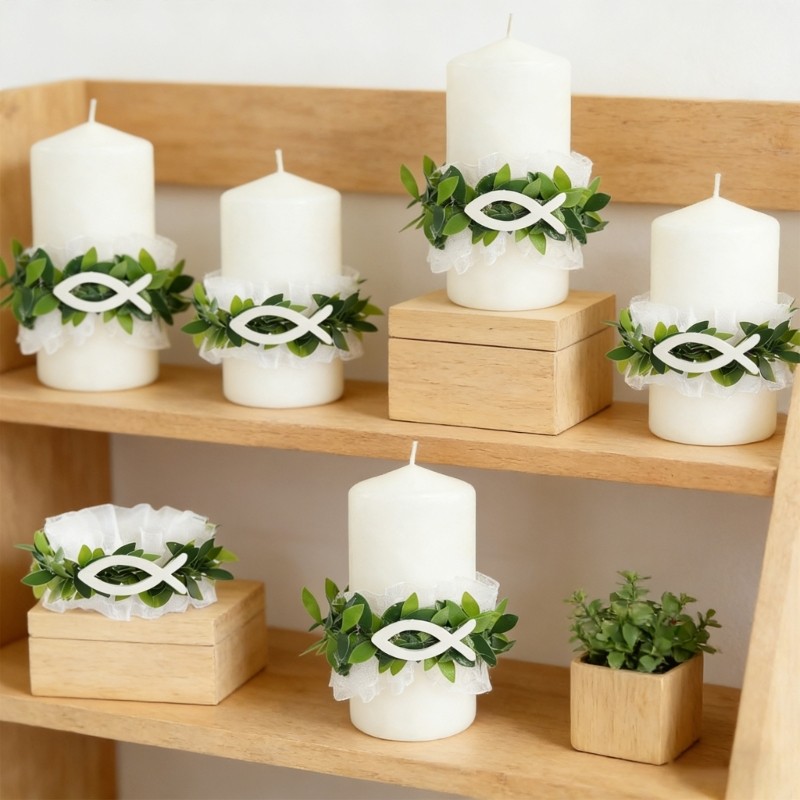 4Pcs Eye Catching Floral Vine Hoop Rings With Holders For Romance Decors