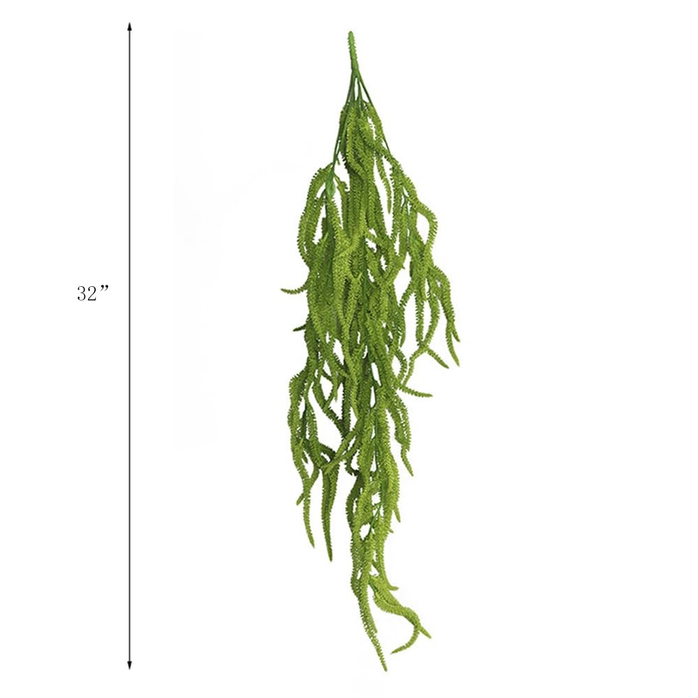 4Pcs Amaranthus Hanging Wedding Flowers 32″ Green String of Pearls Plant for …