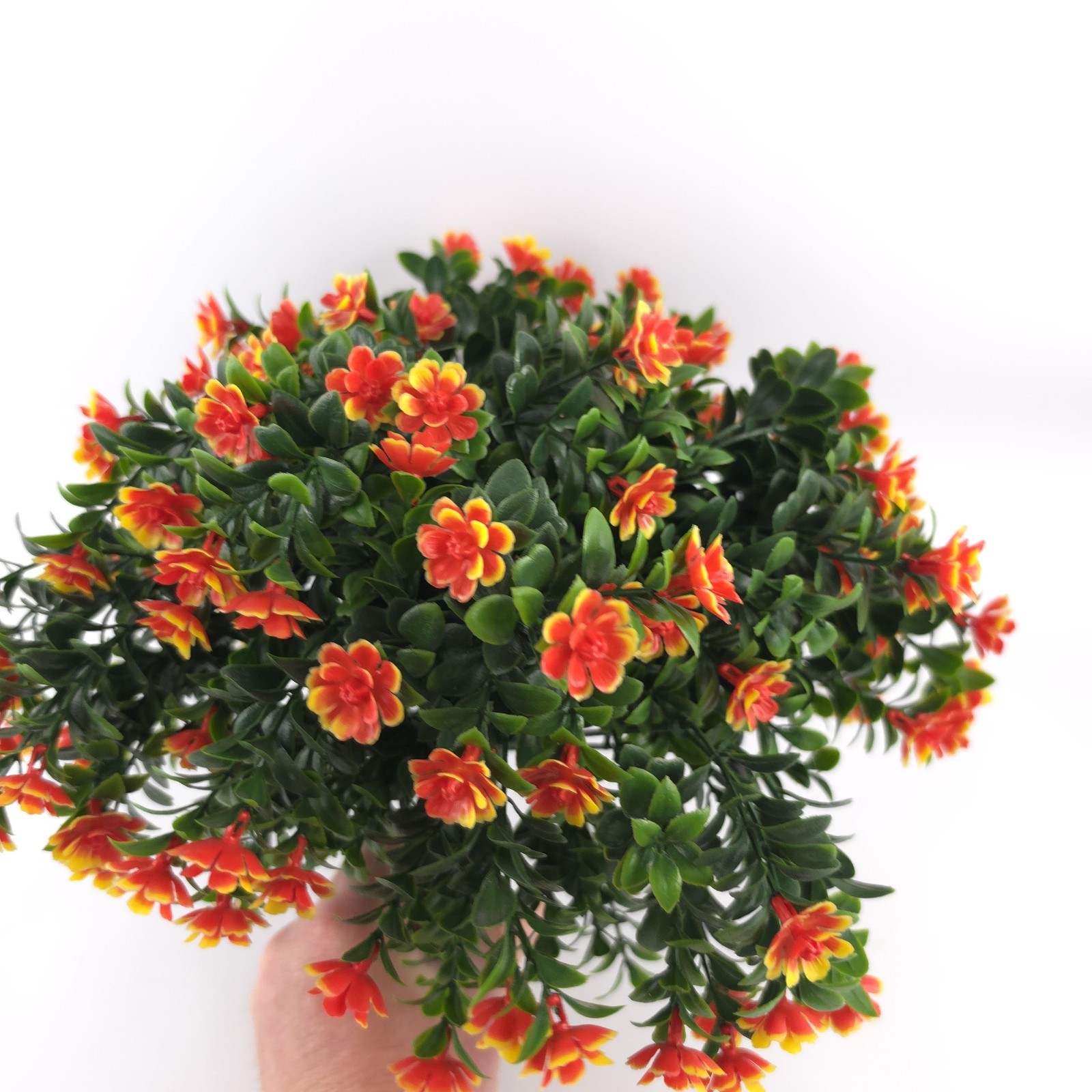 Wicker Park 11″ Faux Wildflower Urn Filler Yellow & Orange