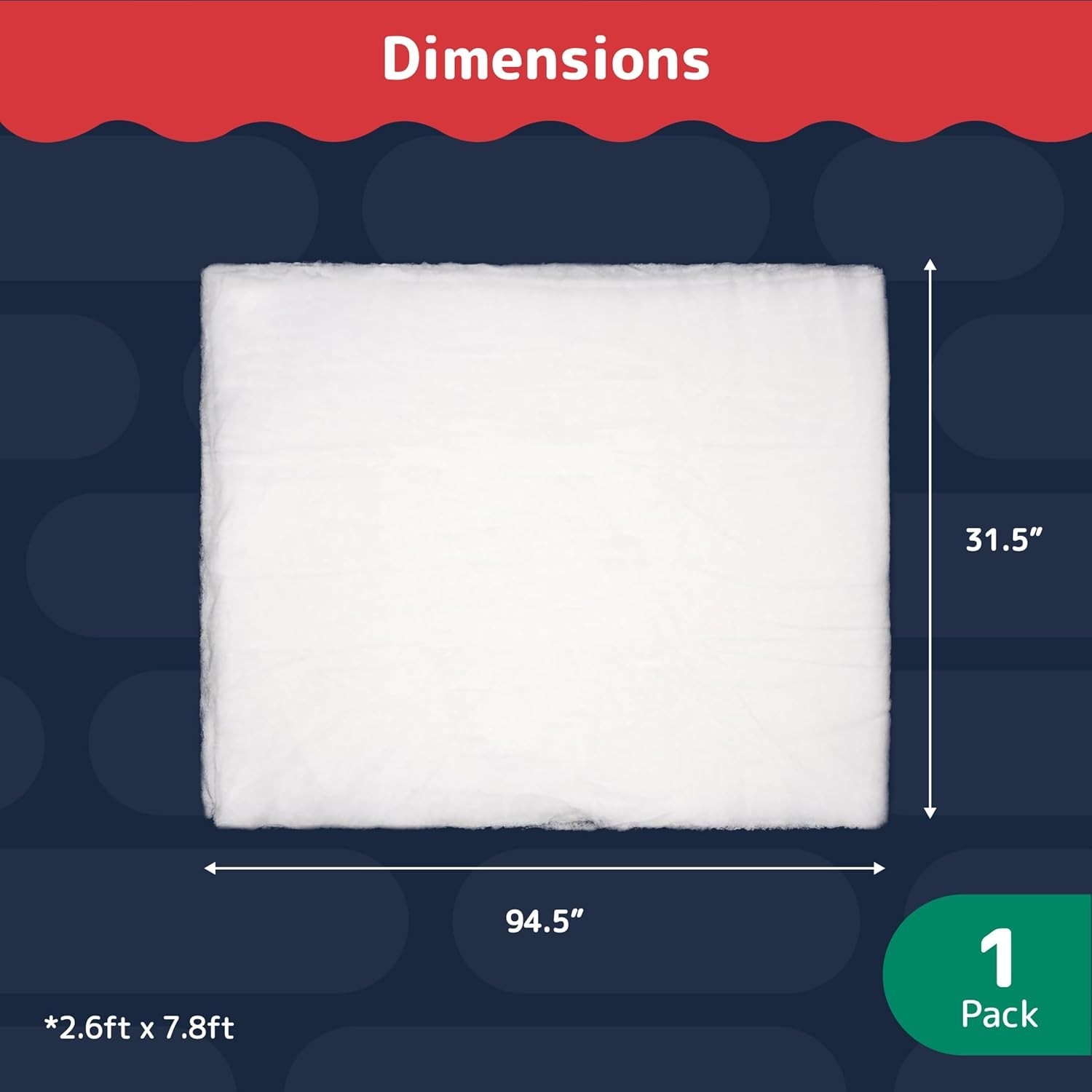 Large 94.5″ x 31.5″ Flame-Retardant Artificial Snow Blanket for Holiday Decor