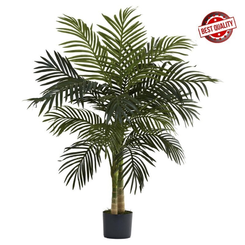 4ft. Golden Cane Palm Tree Year-round Greenery Versatile Decoraton Office Home