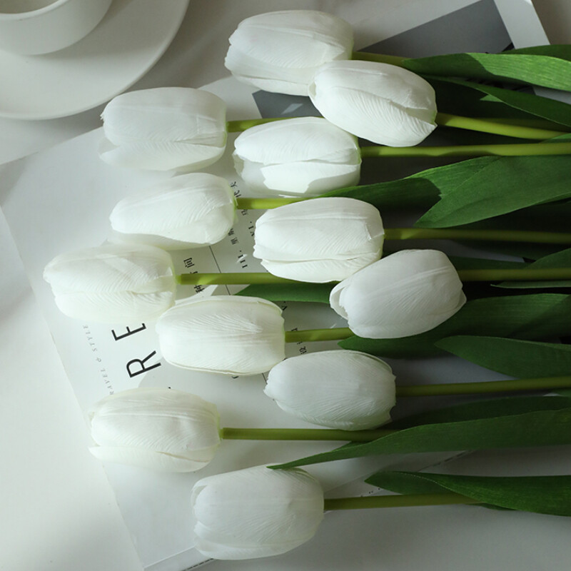 6/12pcs Tulip Artificial Flowers DIY False flowers Ornaments Flower Arrangement