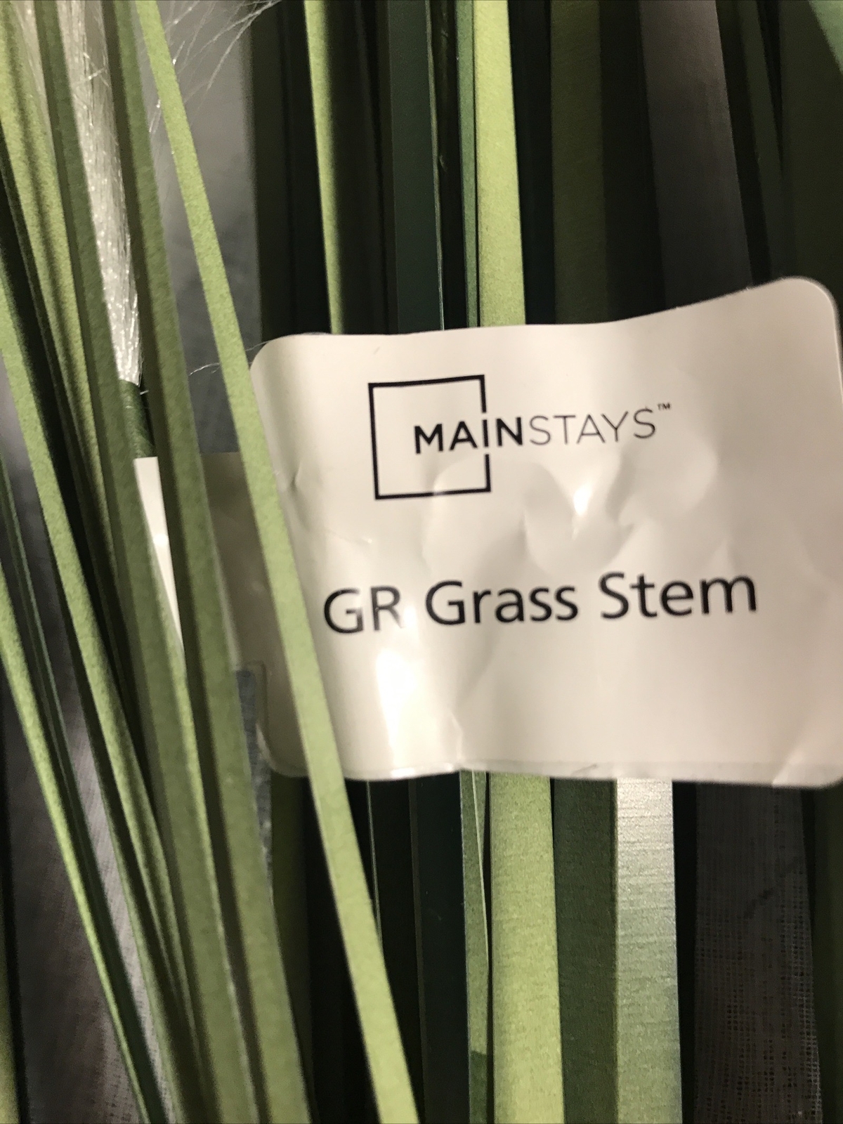 MAINSTAYS GR Grass Stems Decorative Faux Greenery Floral NEW 12 Stems Cream NWT