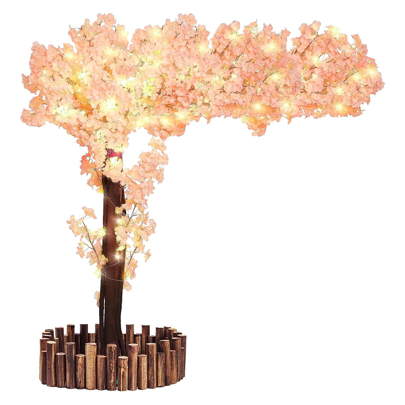 Artificial Cherry Blossom Trees Handmade Light Pink Tree Indoor Outdoor Home