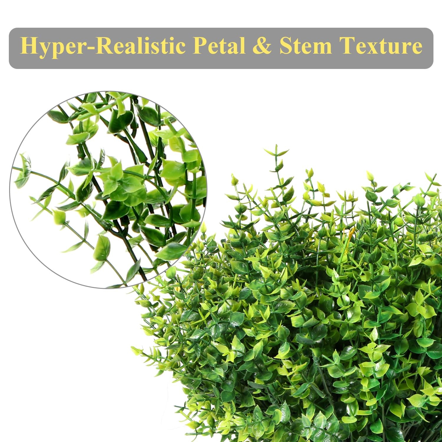 12 Bundles Artificial Eucalyptus Bundles, Fake Greenery Stems, Faux Plants fo…