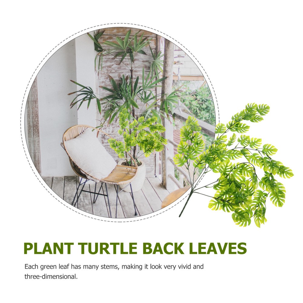 2 Pcs Fake Monstera Leaf Hanging Plants Artificial That Monestera Vine