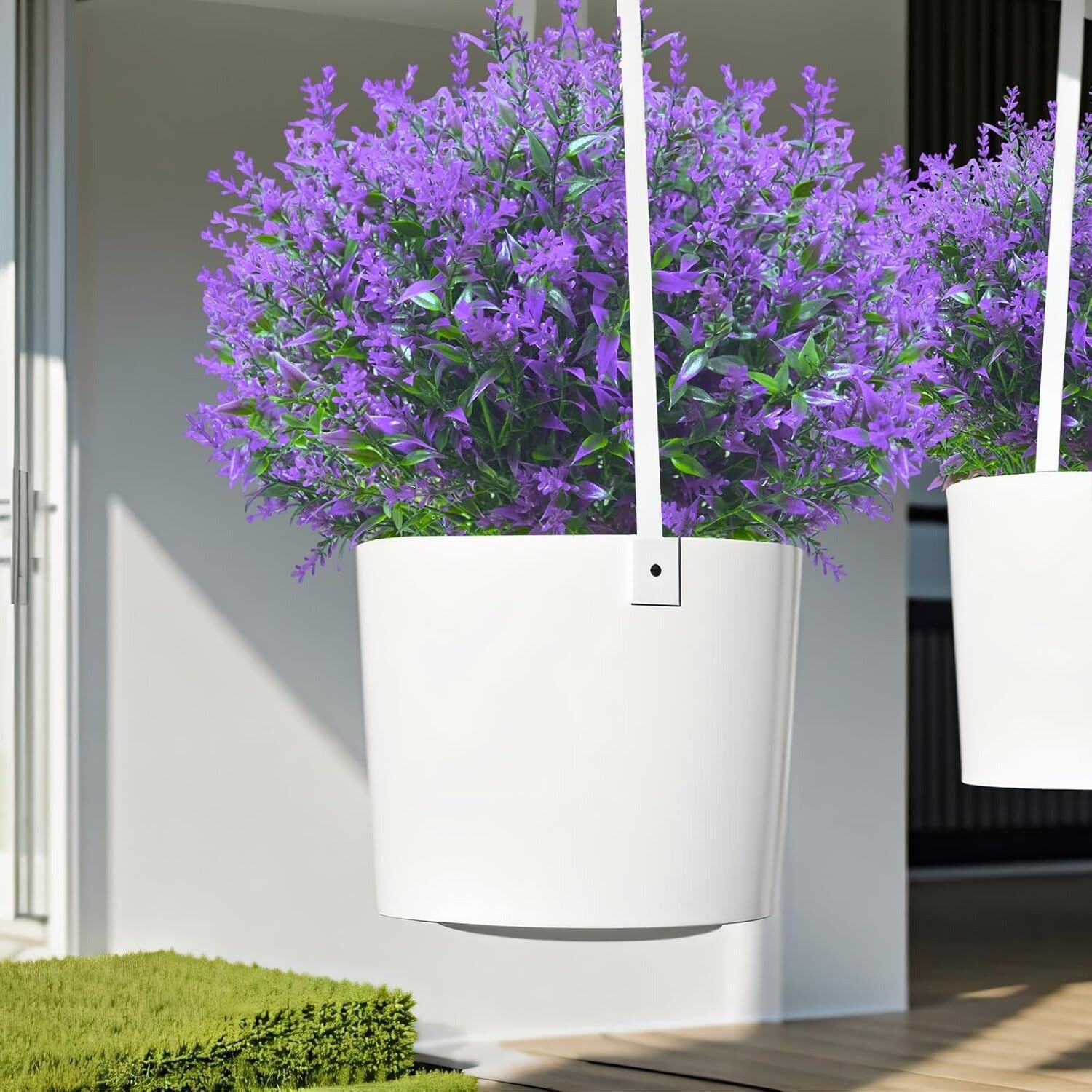 8-40 Bundles Artificial Flowers Fake Plants Outdoor UV Resistant Plastic Flowers