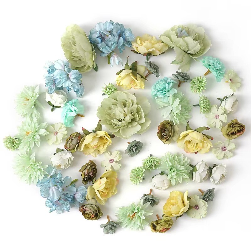 4CM Silk Rose Flower Heads 17PCS Artificial DIY Wedding Party Decor 🌹🏡