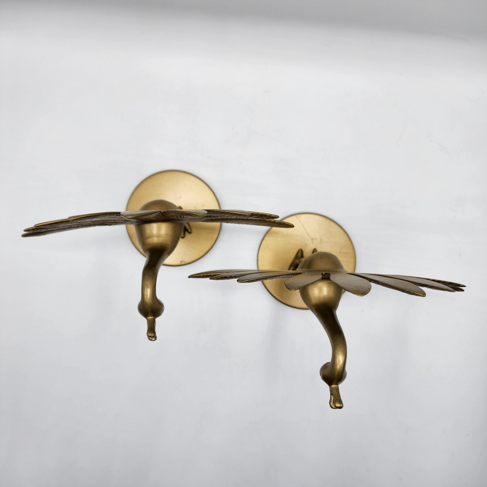 IKEA Markniva Decorative Brass Like Peacocks Figurines Lot of 2 Preowned.