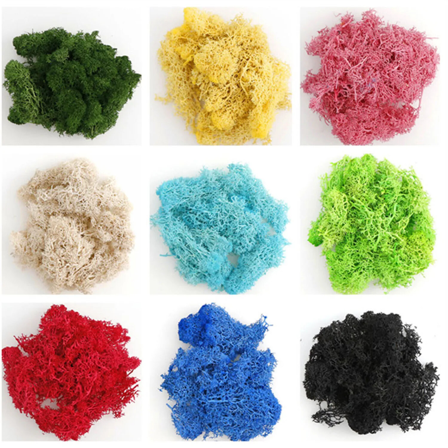 20g Artificial Green Moss Plants Fake Grass Eternal Life Grass Mini Landscape