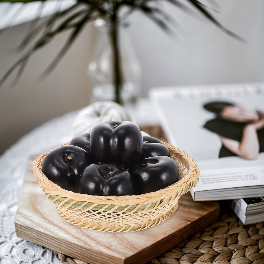 8pcs Fake Plum Photography Props Artificial Plum Lifelike Fruit Decorations