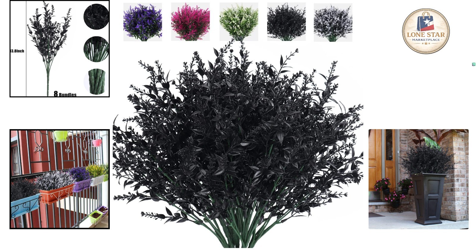 Versatile Faux Lavender Plants: Perfect for Gardens, Porches & Window Boxes