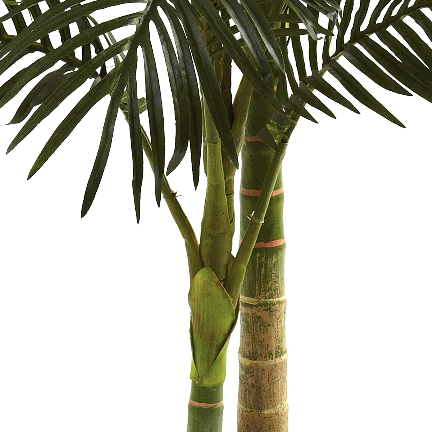 5Ft Golden Cane Palm Artificial Tree – Lush Green Home Decor Accent
