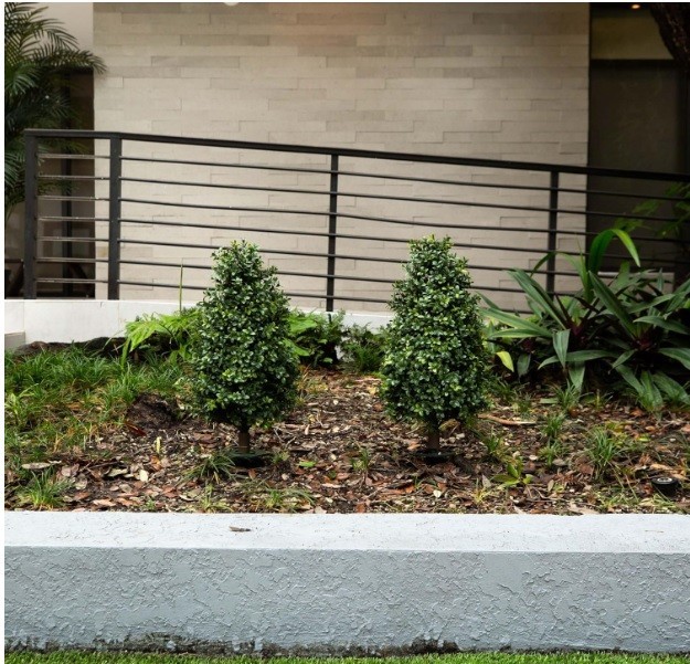 Nearly Natural 2.5ft Artificial Boxwood Topiary Plants 2-PK Indoor/Outdoor NIOB