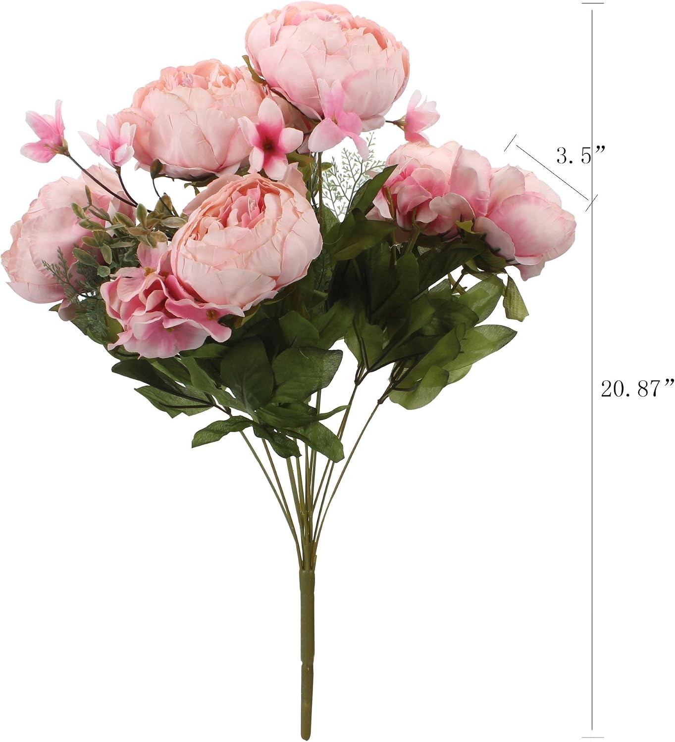 Beautiful Spring Light Pink Faux Silk Peony – Perfect for Home and Wedding Decor
