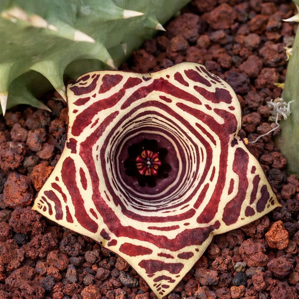 Huernia hybrid cv PHYTON – Lifesaver plant | Huernia cactus