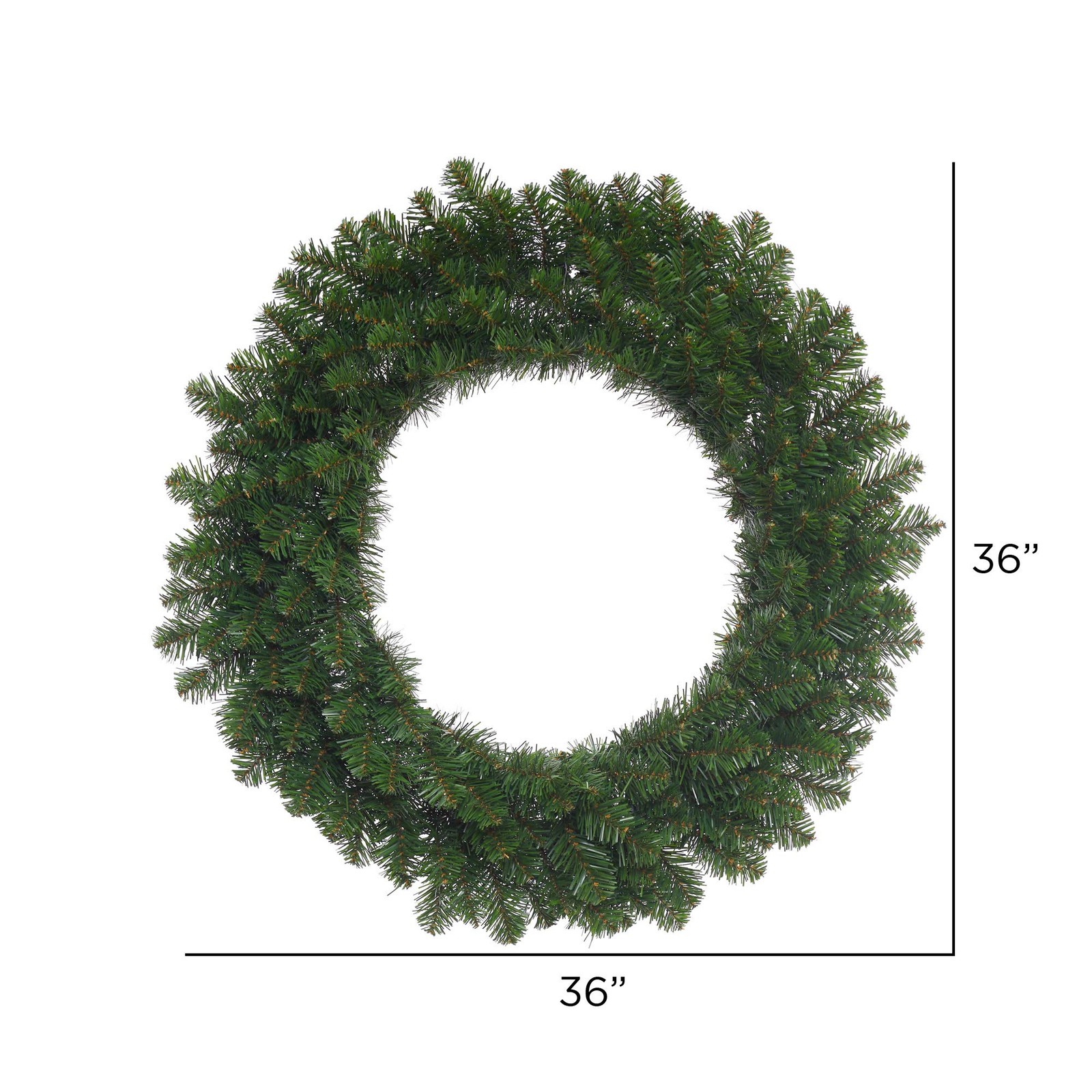 Vickerman 36″ Grand Teton Double Sided Artificial Christmas Wreath in Green