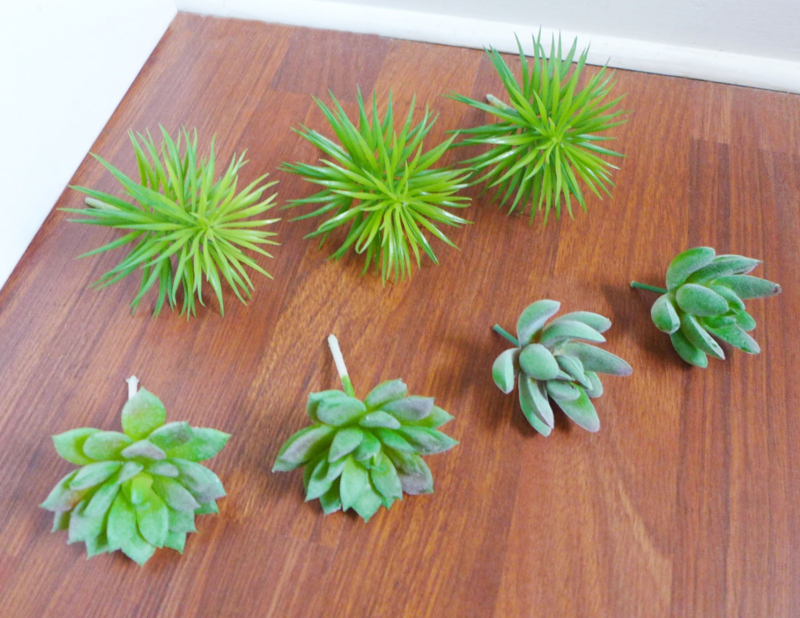 Artificial Mini Succulents Plants Set of 7 Mini Pine tree Grass