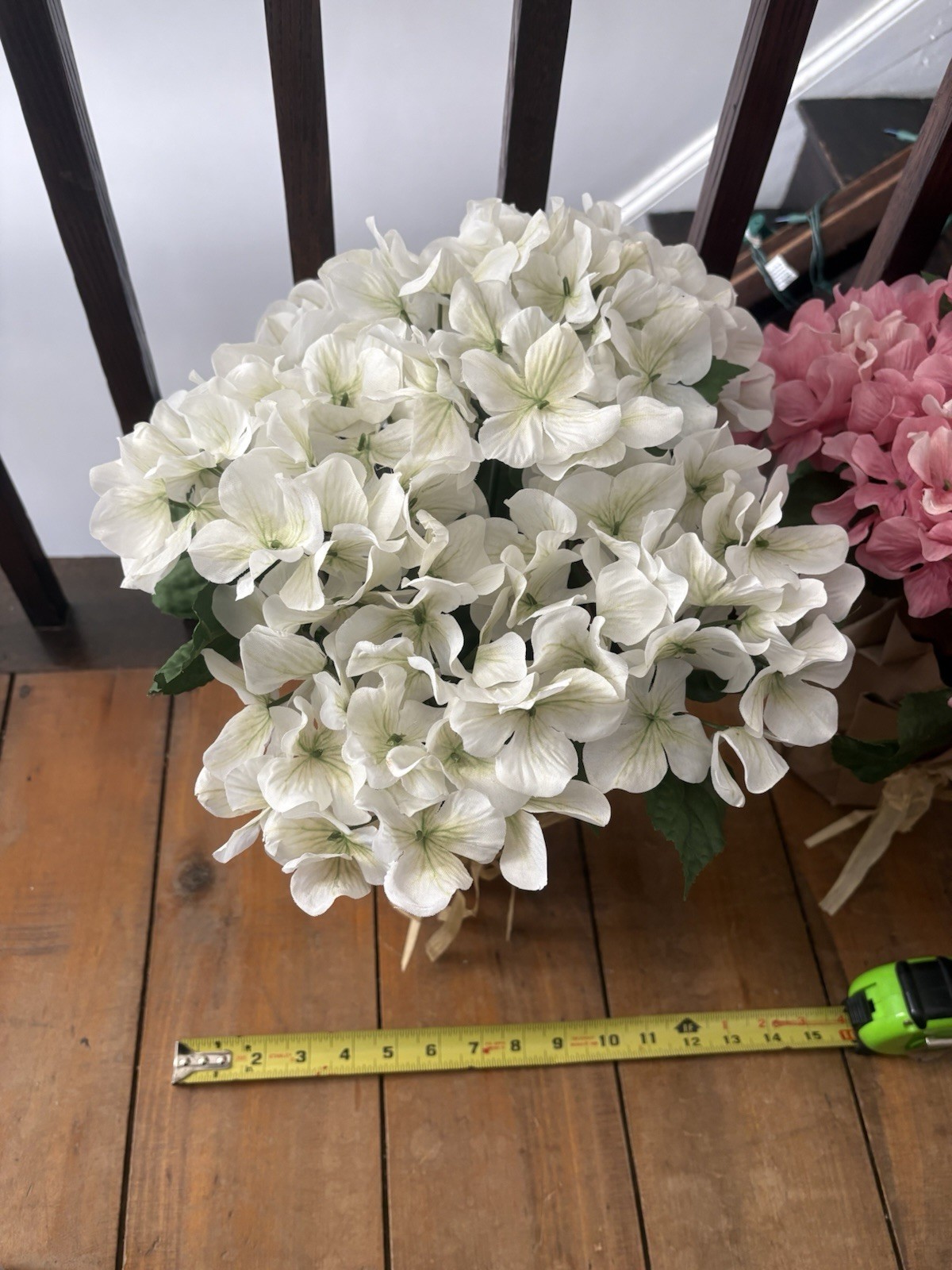 New Blue Pink Or White Potted Faux Artificial Hydrangea Flower Fake Plant
