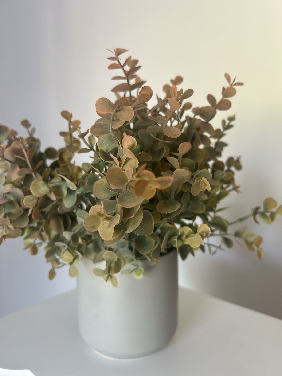 Eucalyptus Bush Artificial Green Pink 13” High Quality