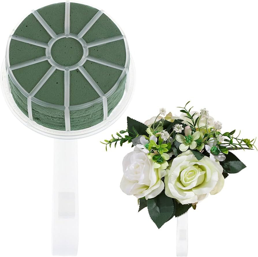 Pew Clip Holder Large / Jumbo w foam for fresh flower Wedding Church Bench