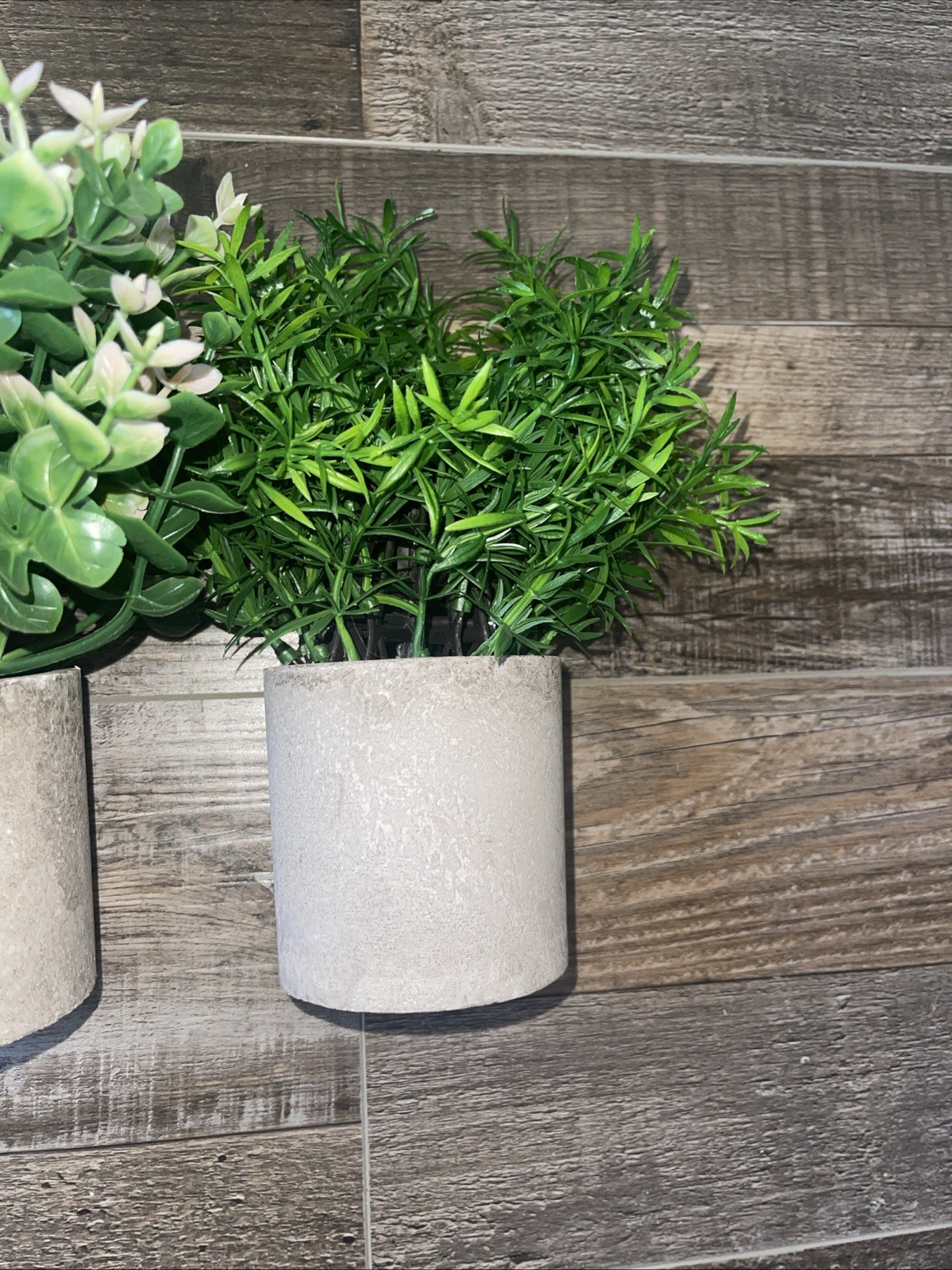 3Pcs Small Fake Plants Desktop Succulents Table Centerpiece Mini Potted -NEW