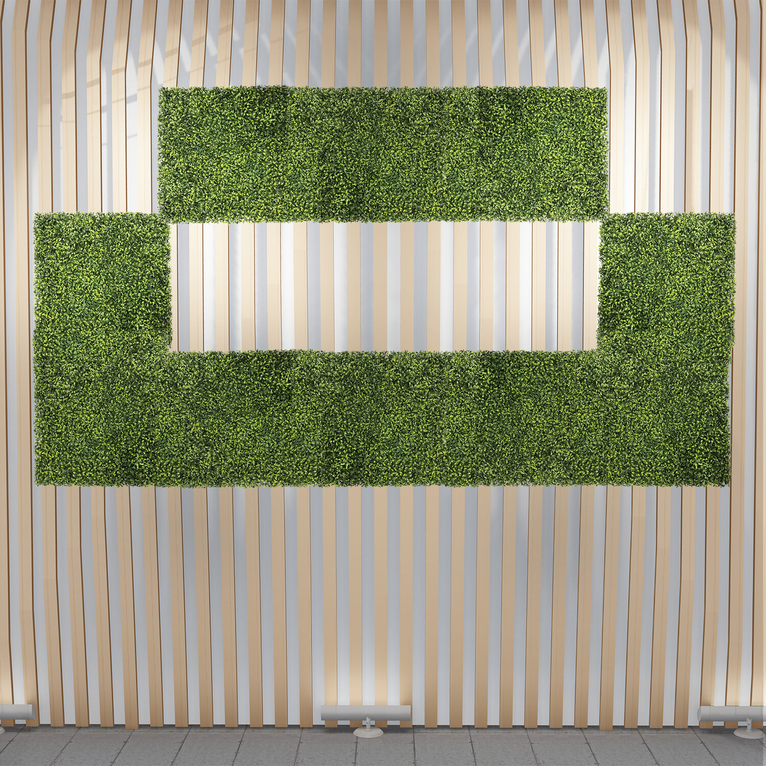 20″ Artificial Faux Green Tea Mat Wall Hedge Decor Privacy Fence Panel Grass DIY