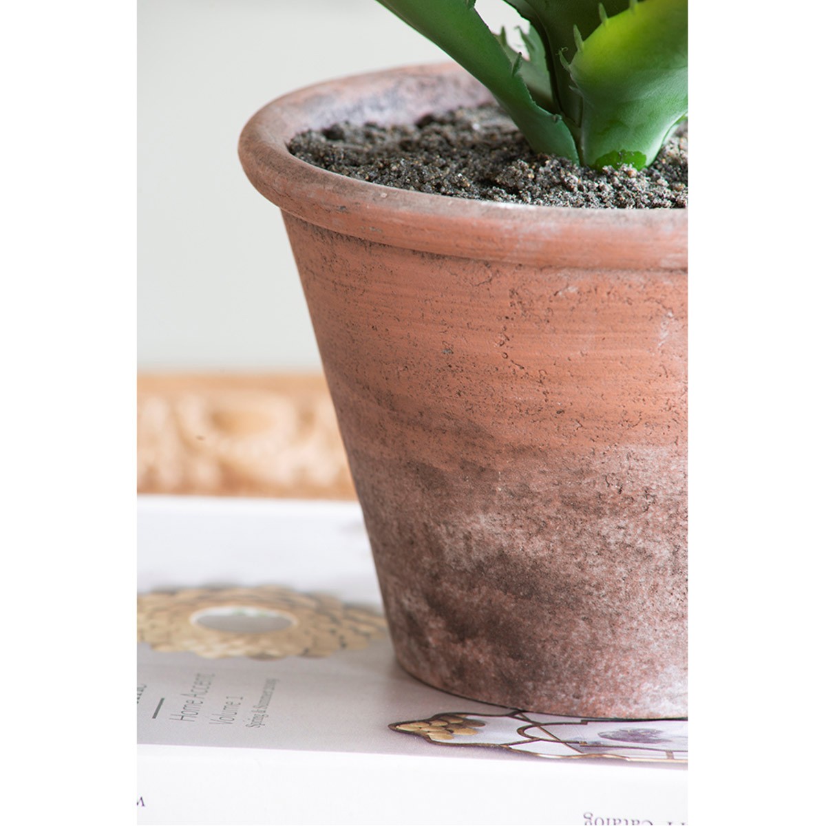 A&B Home F2638 Potted Plush Cactus Green Floral Décor