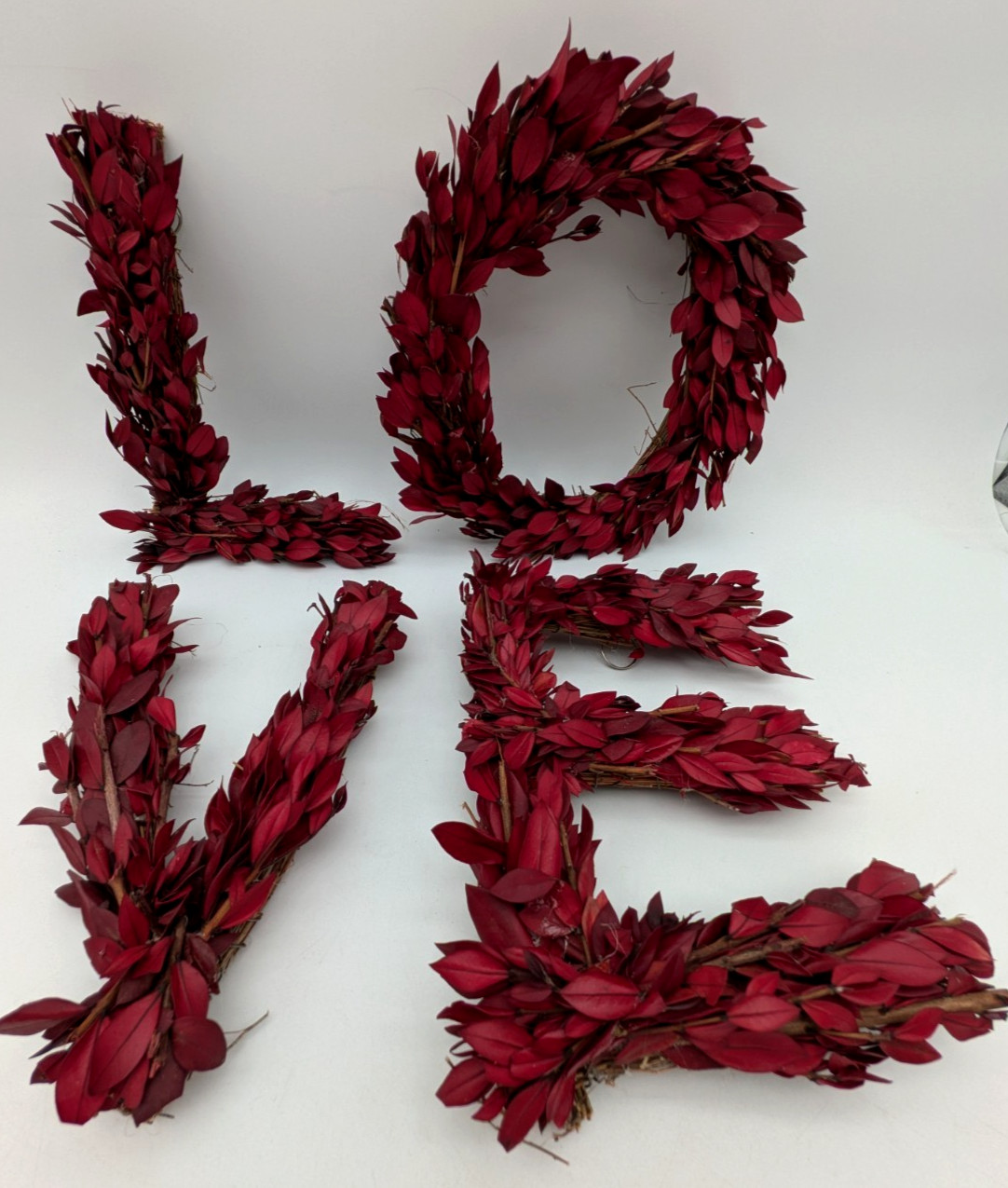 Preserved Myrtle Branches Letters Of Love Hooks To Hang Wall Decor
