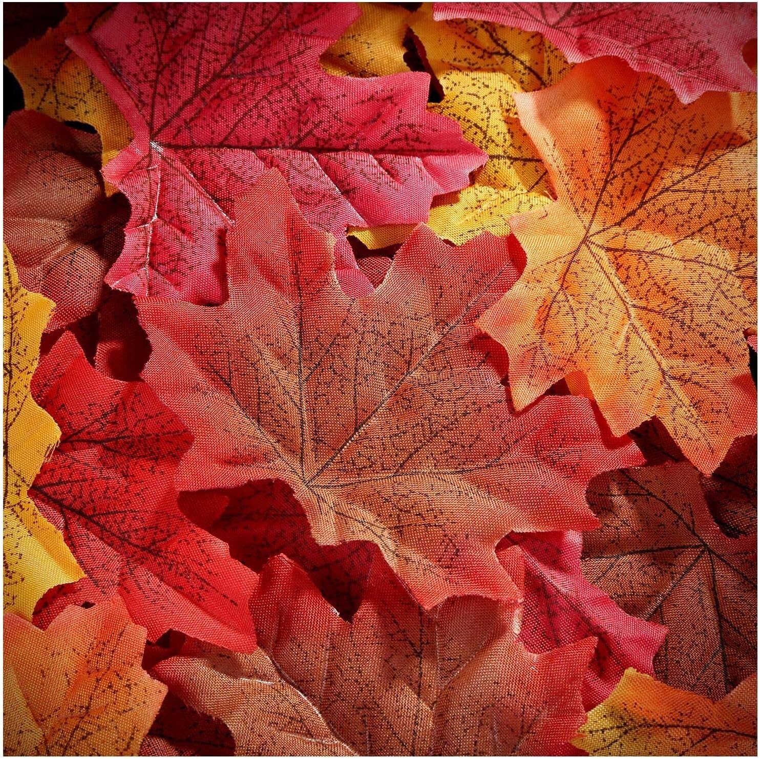 Autumn Maple Leaves – Mixed Colors – Weddings, Events, Scrapbooking – Polyester