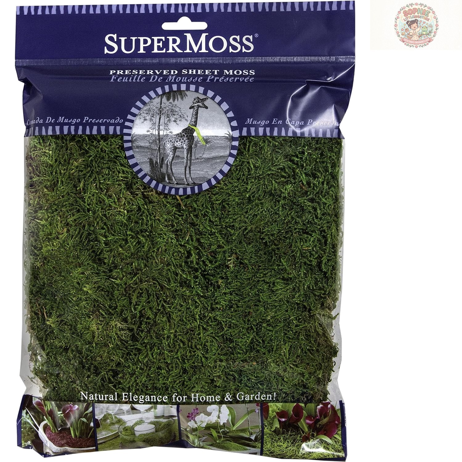 Beautifully Preserved Fresh Green Moss – 8oz Sheets for Classy Arrangements