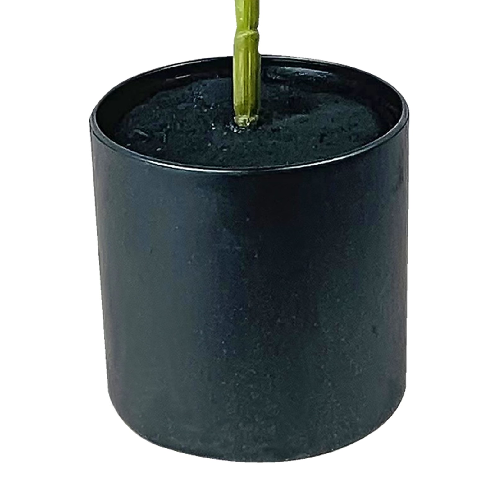 Artificial Plant, Fiddle Leaf Fig Plant, 3.33 ft, Black Plastic Grower’s Pot