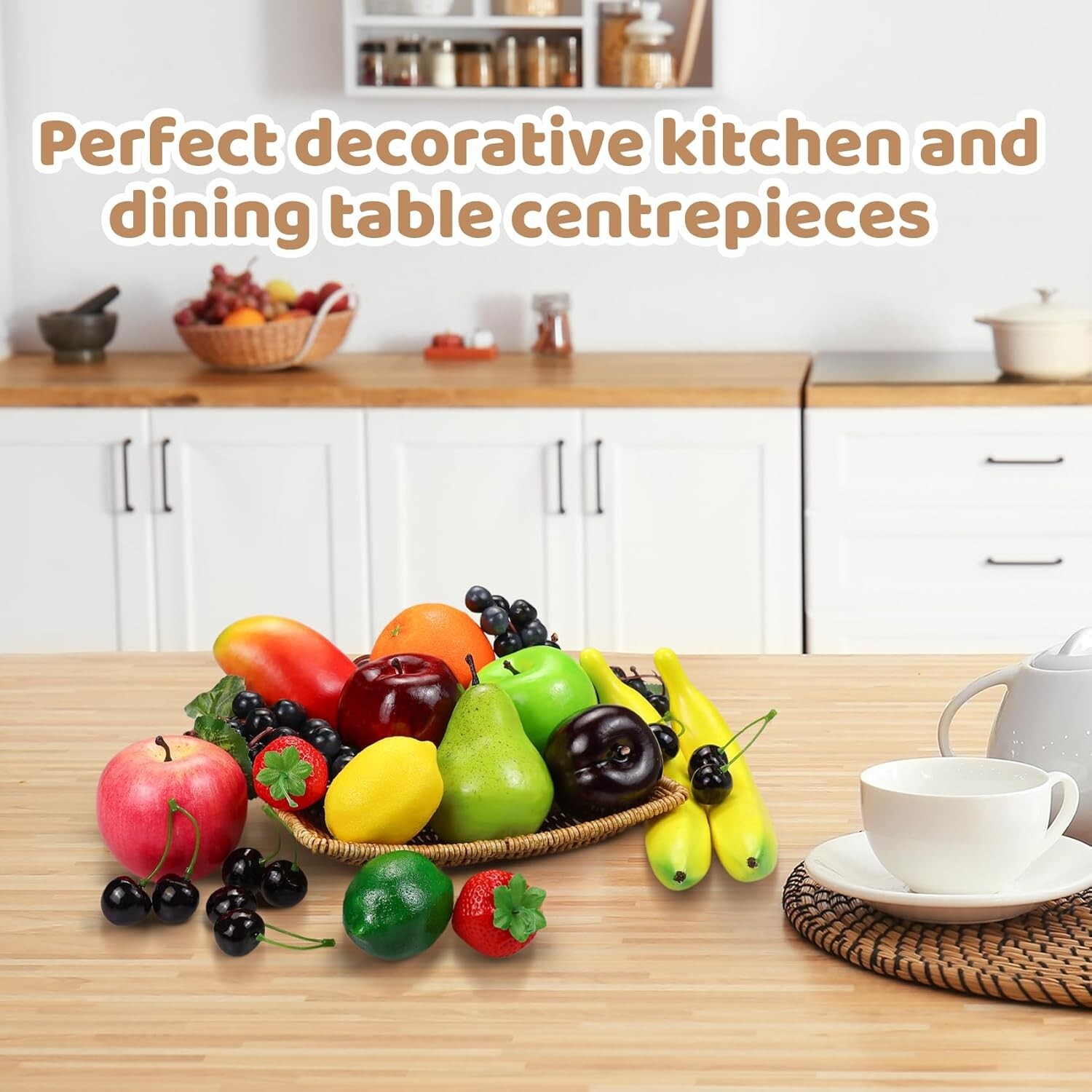 Artificial Fruits Set 20 Pieces for Home Decor Party Christmas Photo Props