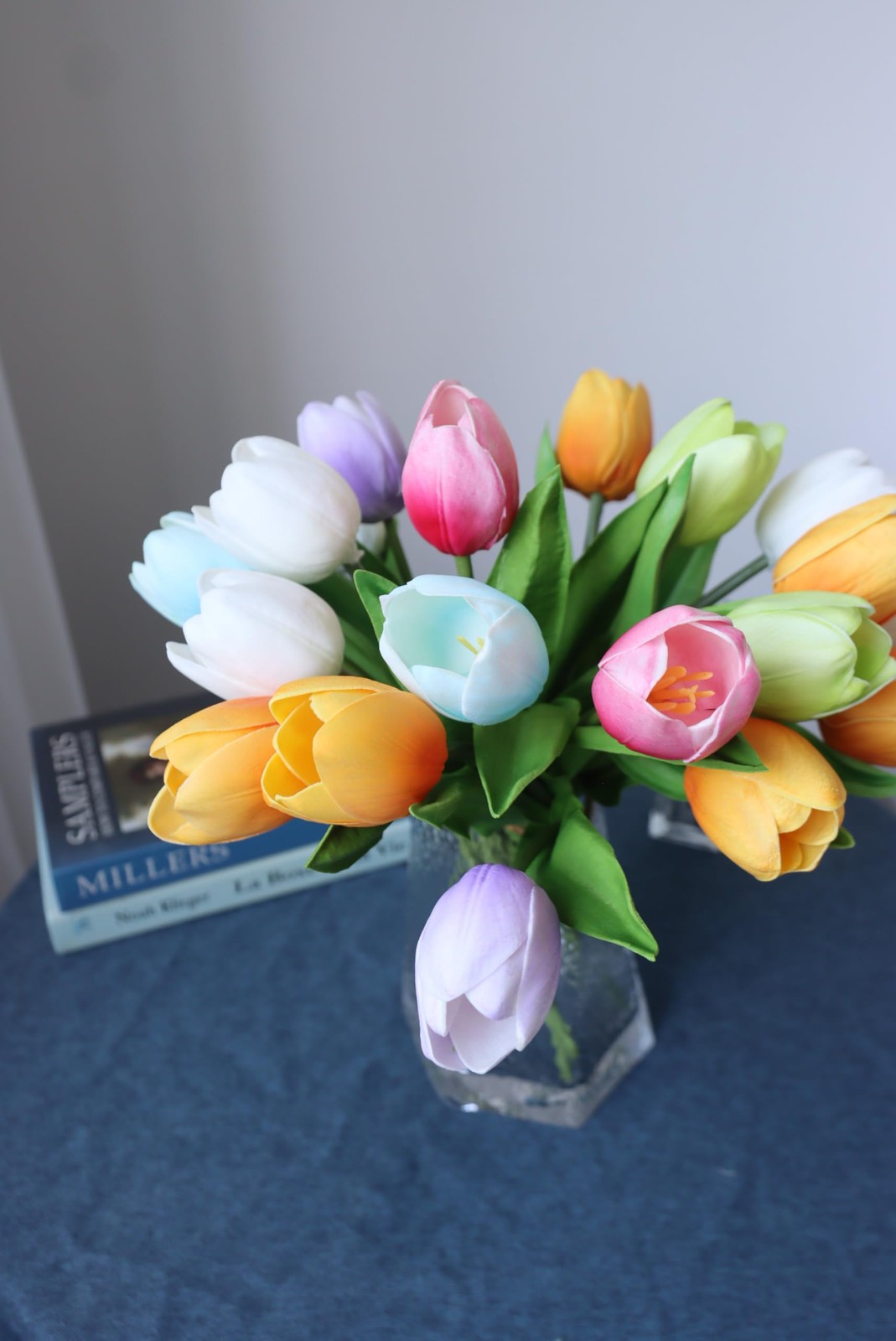 Spring Colors Artificial Luxury Big Tulip Flowers Home Kitchen Wedding 11 PCS